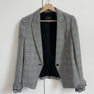 Club Monaco blazer with beautiful ruffle detail.